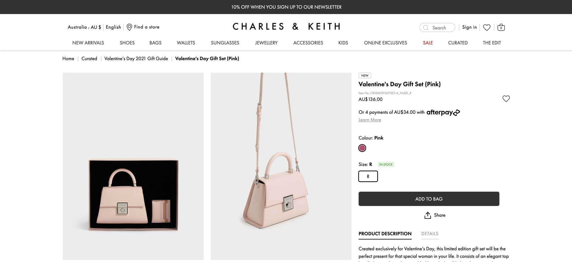 Charles & Keith Valentines Day Gift Sets