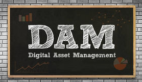 Digital Asset Managment written on a blackboard