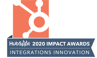 HubSpot 2020 Impact Awards Integrations Innovation Winner