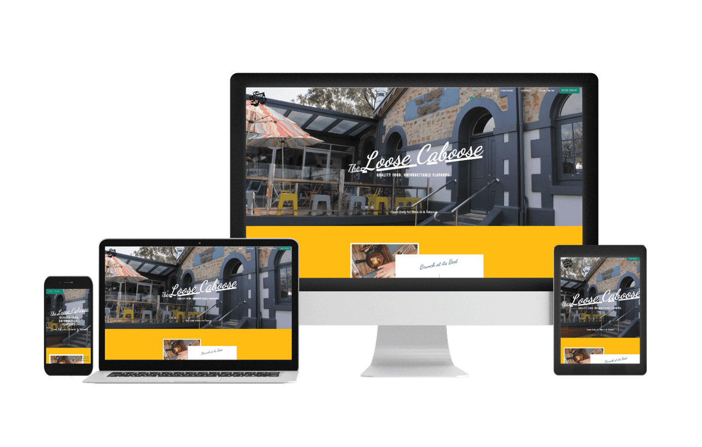 Loose Caboose Website Mockups