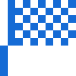 Refuel - Icon - Chequred Flag Blue