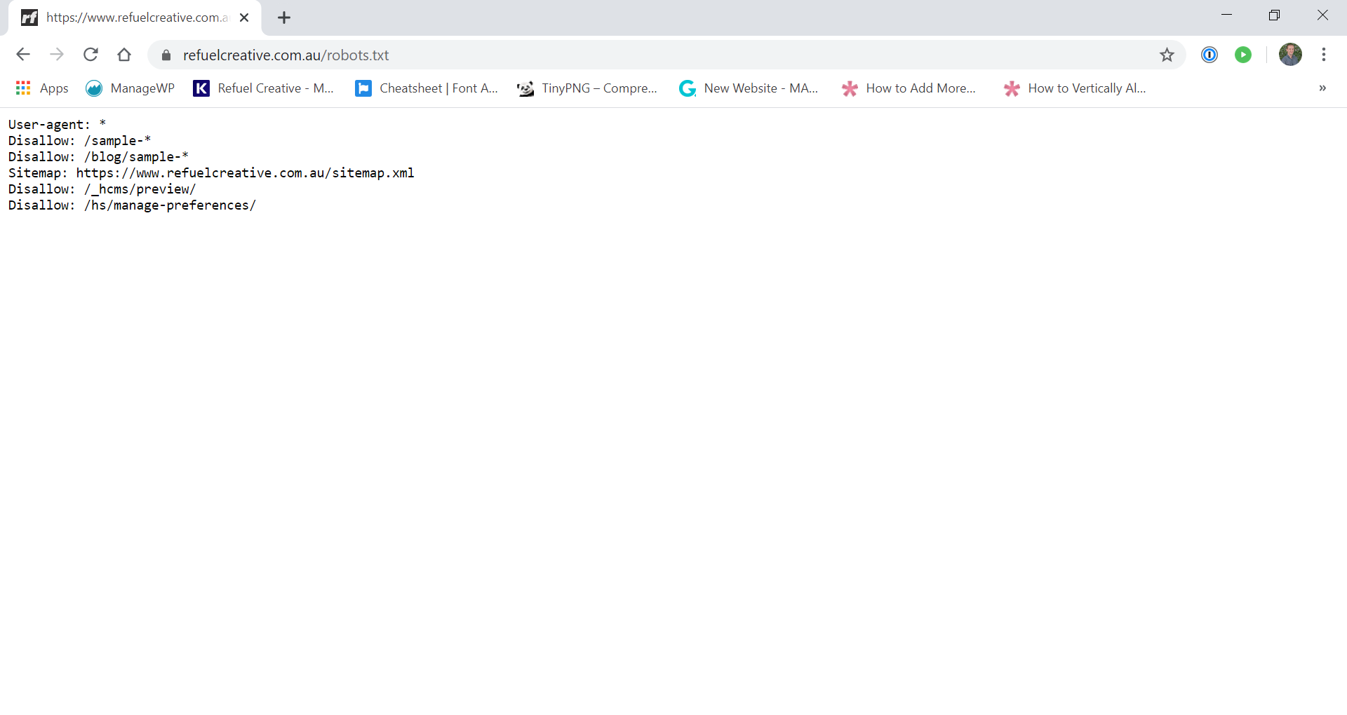 refuel robots txt
