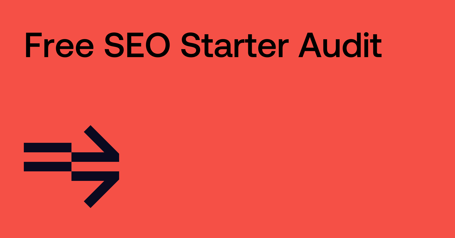 Free SEO Starter Audit Banner