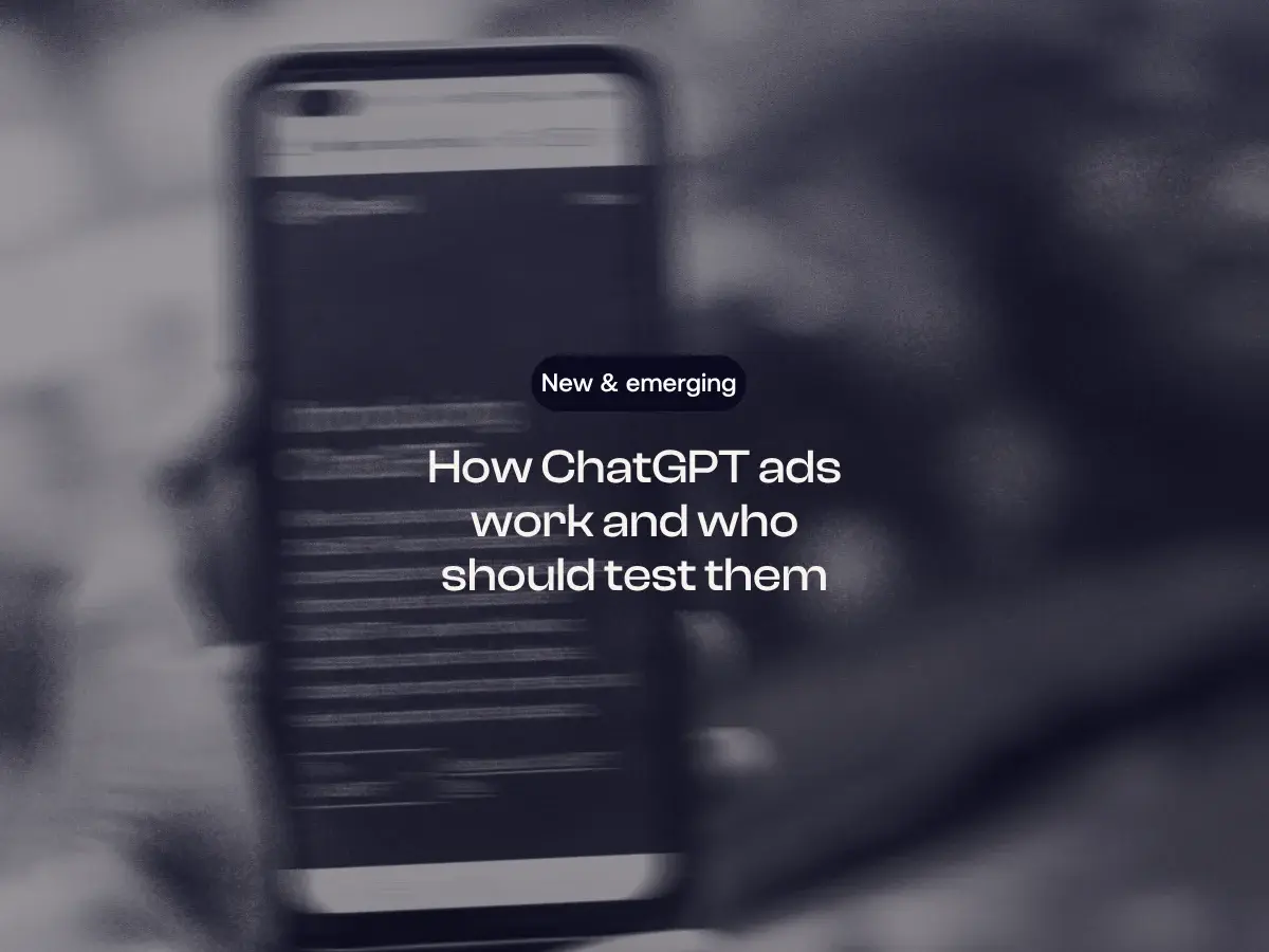 How ChatGPT ads work and who should test them