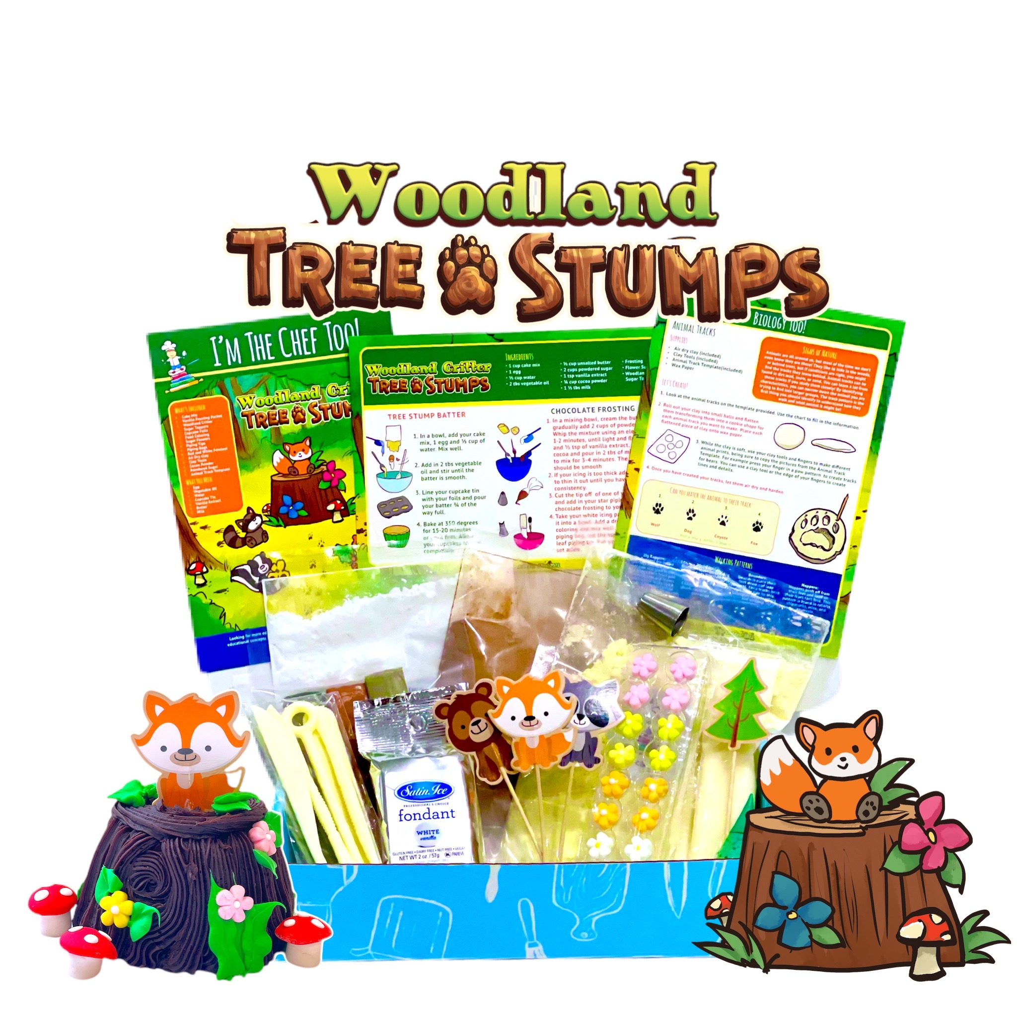 Woodland Tree Stumps subscription box